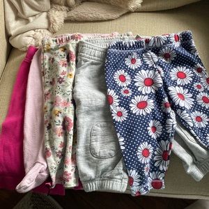 Baby girl - 5 pants bundle